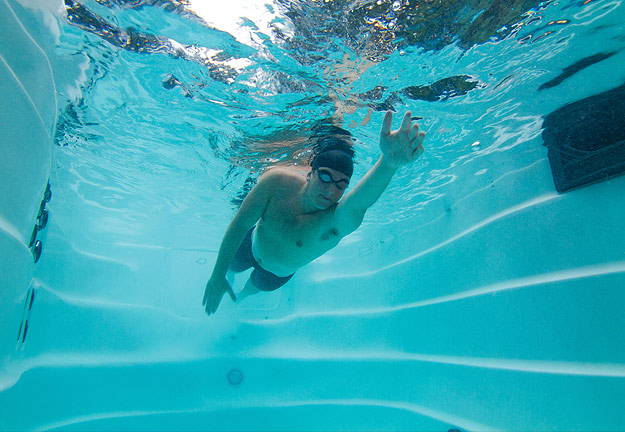 View from the premium option underwater camera.