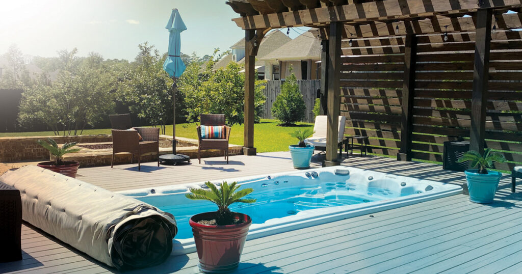 pergola nad swim spa