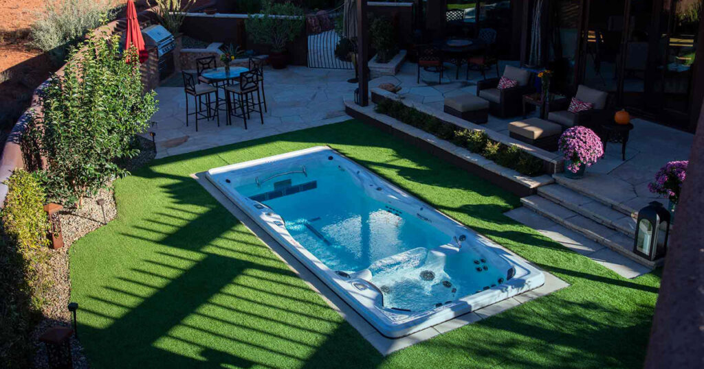 wanna z hydromasażem lub swim spa