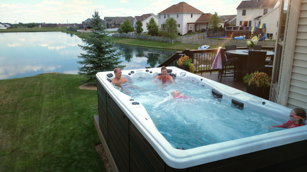 przyjęcie przy swim spa